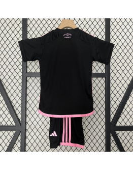 Miami FC 2024/25 Away Kids Apparel Replica Custom Jerseys Youth uniforms - Black