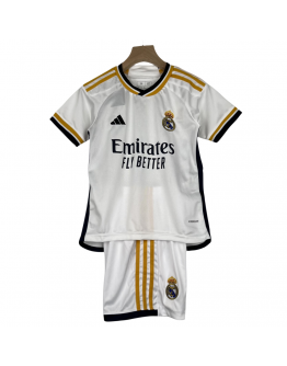 Real Madrid FC 2023/24 Home Kids Apparel Replica Custom Jerseys Youth uniforms - White