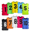12 Pack Scrimmage Team Soccer Pinnies Vests Jerseys with Belt, Basketball Football Practice Jerseys for Men, Team Training Practice Vests Pinnies for Sports Youth and Adult