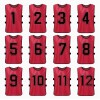 12 Pack Scrimmage Team Soccer Pinnies Vests Jerseys with Belt, Basketball Football Practice Jerseys for Men, Team Training Practice Vests Pinnies for Sports Youth and Adult