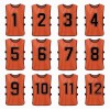 12 Pack Scrimmage Team Soccer Pinnies Vests Jerseys with Belt, Basketball Football Practice Jerseys for Men, Team Training Practice Vests Pinnies for Sports Youth and Adult