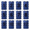 12 Pack Scrimmage Team Soccer Pinnies Vests Jerseys with Belt, Basketball Football Practice Jerseys for Men, Team Training Practice Vests Pinnies for Sports Youth and Adult
