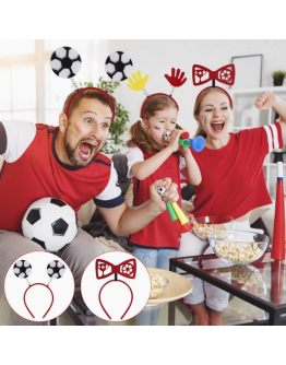 Football Theme Bar Party Decoration Football Headband Headdress Fans Cheer Props Small Gifts for Soccer Fans