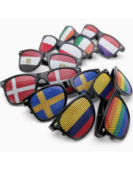 Flag stickers for sunglasses, eyelet stickers, sunglasses, small gifts for fans