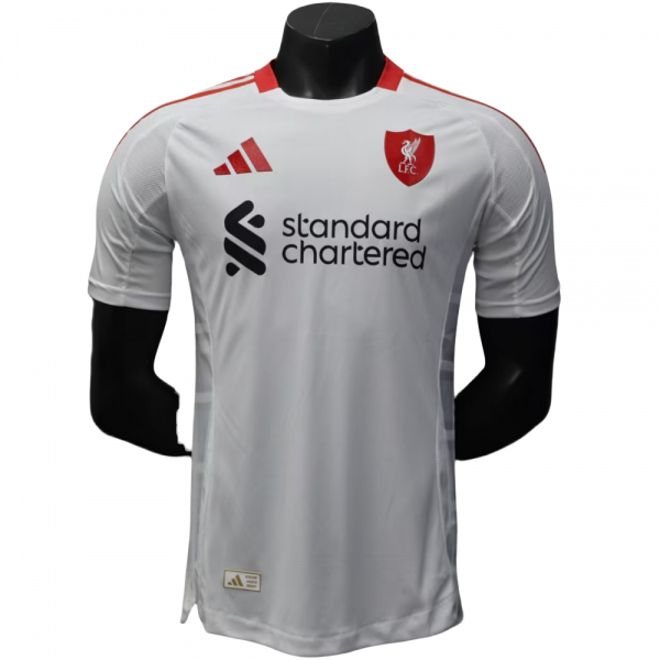 Liverpool FC 2025/26 Away Replica Custom Soccer Jerseys for Liverpool Fans- White