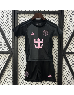 Miami FC 2025/26 Away Kids Apparel Replica Custom Jerseys Youth uniforms - Black