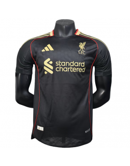 Liverpool FC 2025/26 Away Replica Custom Soccer Jerseys for Liverpool Fans- Black