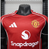 Manchester United 2025/26 Home Replica Custom Jersey Football Jersey- Red