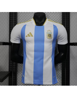 Argentina 2025/26 Home Replica Custom Jersey Soccer Jerseys for Messi fan- White