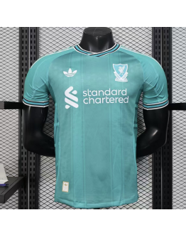 Liverpool FC 2025/26 Away Replica Custom Soccer Jerseys for Liverpool Fans- Green