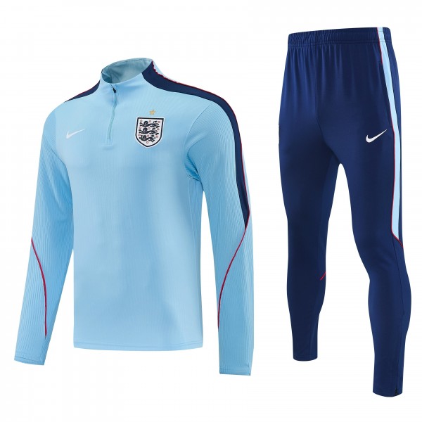 2026/27 England Half Zip Tracksuits Long Sleeve Soccer Training Uniforms 2026/27 England Half Zip Tracksuits Long Sleeve Soccer Training Uniforms