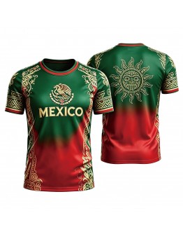 Unique Design Soccer Jerseys Mexican Aztec Culture Jerseys