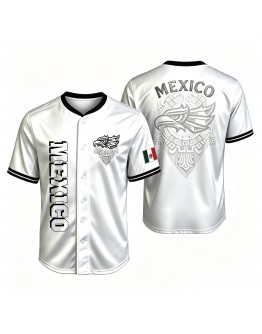 Unique Design Baseball Jerseys Mexican Aztec Culture Softball Jerseys
