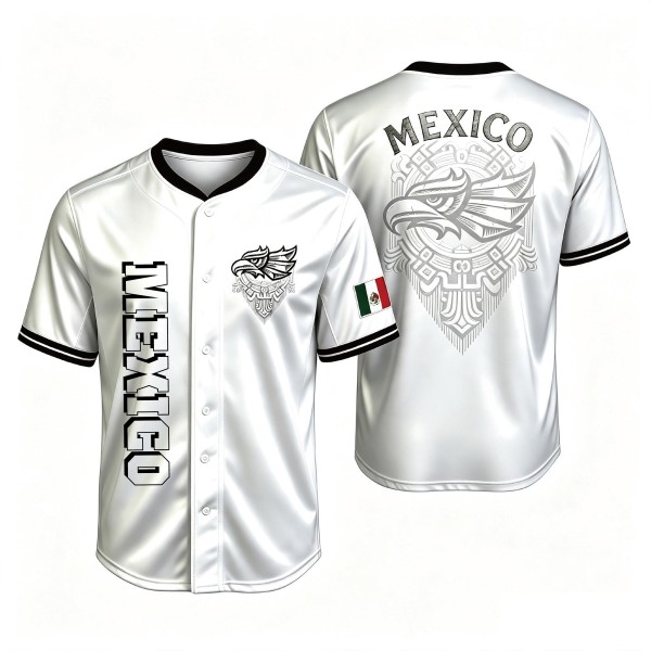 Unique Design Baseball Jerseys Mexican Aztec Culture Softball Jerseys