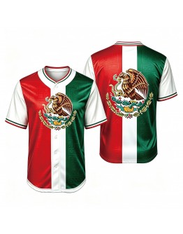 Unique Design Baseball Jerseys Mexican Aztec Culture Softball Jerseys